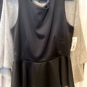 Black peplum top